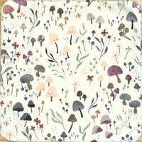ORGANIC Trio Paperless Towels ||Mushrooms & Botanicals || Unpaper Towels || GOT Certified 12x12 Sheets || Eco-Friendly Gift