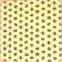 Bee’s On Honeycomb Paperless Towels || 12 Towels w/Bee print  || Bee Towelettes 12x12 Sheets || Classic Collection