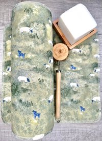 Sheep Paperless Towels || Unpaper Towels || Zero-Waste Eco Kitchen Gift 12x12 Sheets