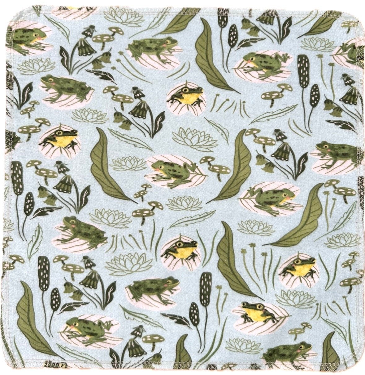 Frogs and Greens Paperless Towels || Reusable Paper Towels || Eco Sustainable Kitchen 12x12 Sheets || Classic Collection