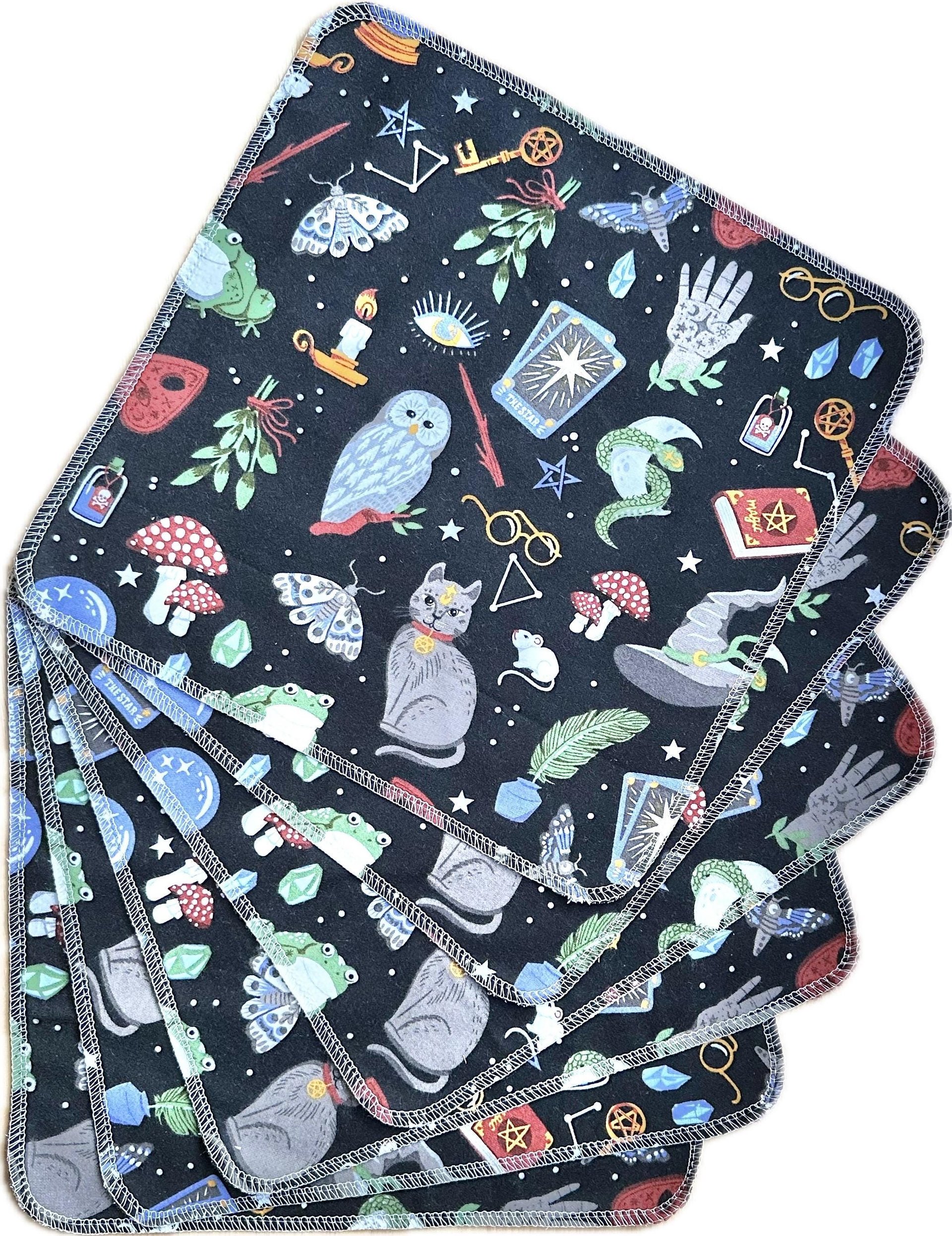 Spooky Magic Paperless Towels || Unpaper Towels || Eco Sustainable Gift 12x12 Sheets