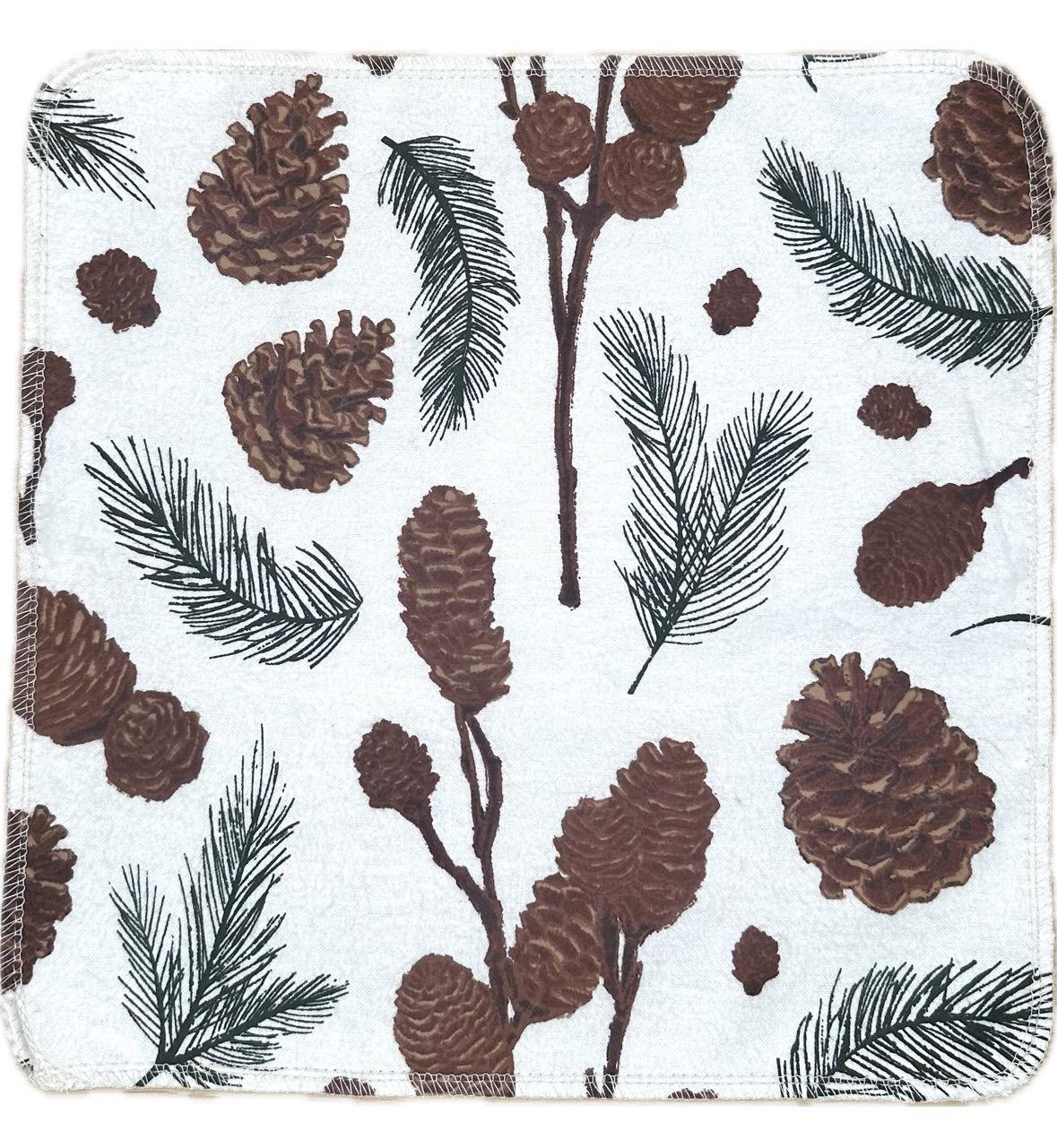 Winter Green Trio Paperless Towels || Reusable Paper Towels || Zero Waste Kitchen Gifts 12x12 Sheets || Classic Collection