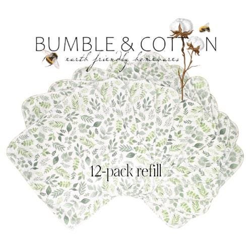 Woodland Leaves Paperless Towels || Reusable Paper Towels || Eco Kitchen Gift 12x12 Sheets || Cloth Napkins