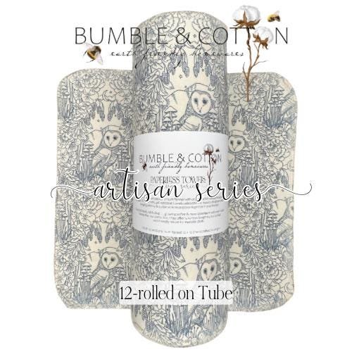 Moonlit Owls Paperless Towels || Artisan Series || Katie O’Shea