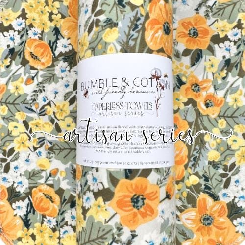 Heirloom Floral Paperless Towels || Artisan Series || Sharon Holland