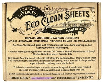 ECO Laundry Sheets || Plastic-Free Natural Laundry Soap