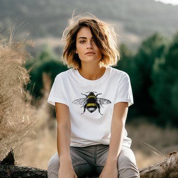 Bumble Bee Tee Shirt || Bombus Tee shirt || Vintage Bumble Bee T-shirt Gender Neutral Gift || Eco Tee